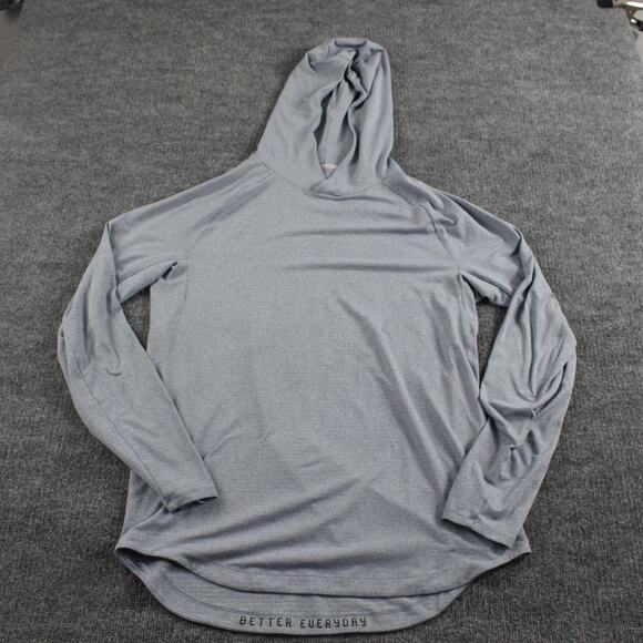 Lululemon Hoodie Men Medium Drysense License To Train Lightweight Blue Gym - Picture 1 of 7